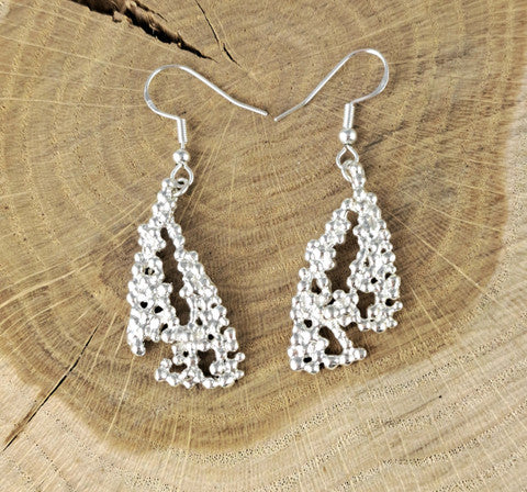 After the Hailstorm - earrings, eco-silver