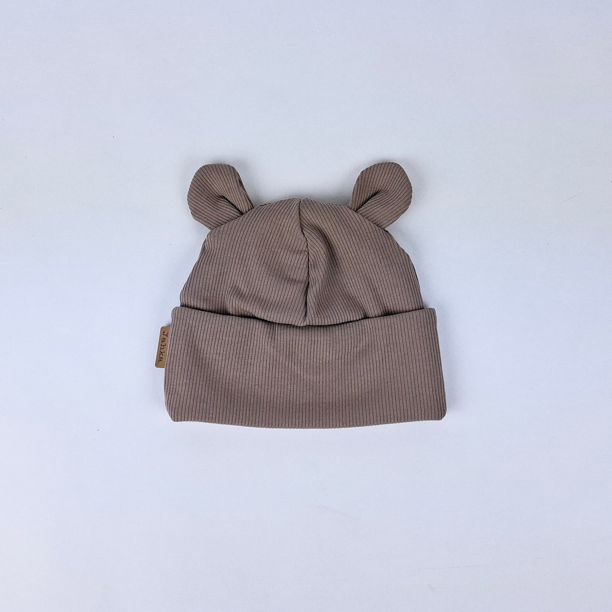 AAVA Ribbed beanie with teddy bear ears (various colors)