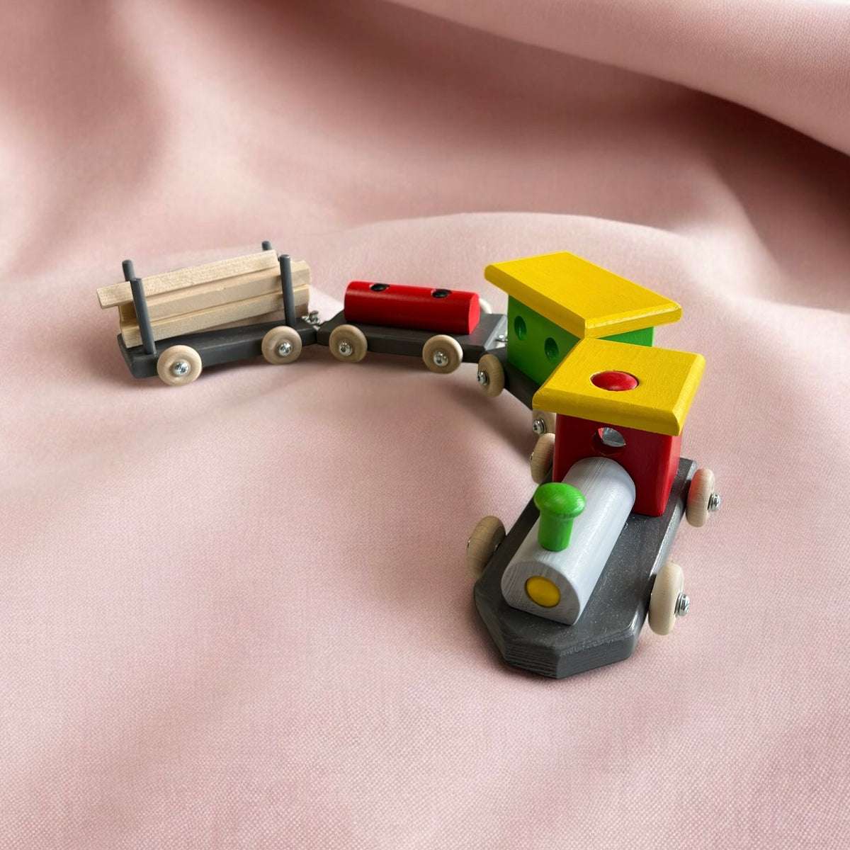 Train wooden toy, for +3 years old