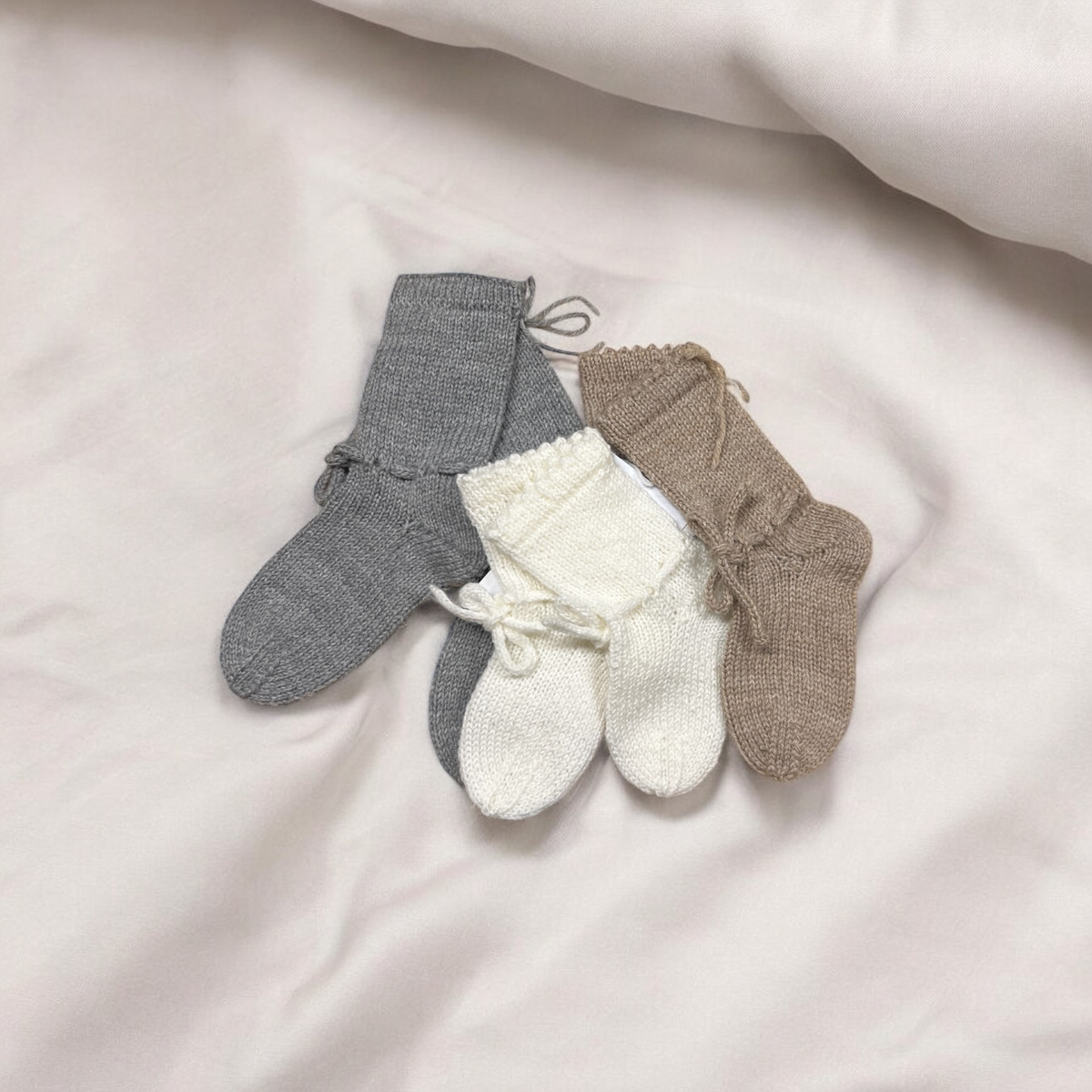 Linna merino wool blend socks, for baby/toddler (various colors and sizes)