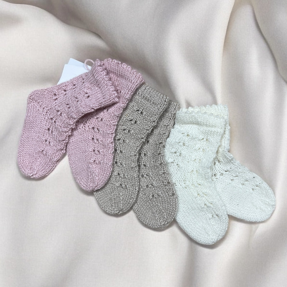 Lux baby socks, alpaca silk blend (various colors and sizes)