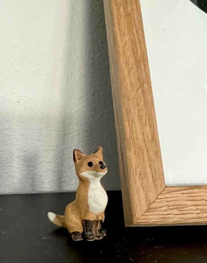 Fox figurine, ceramic