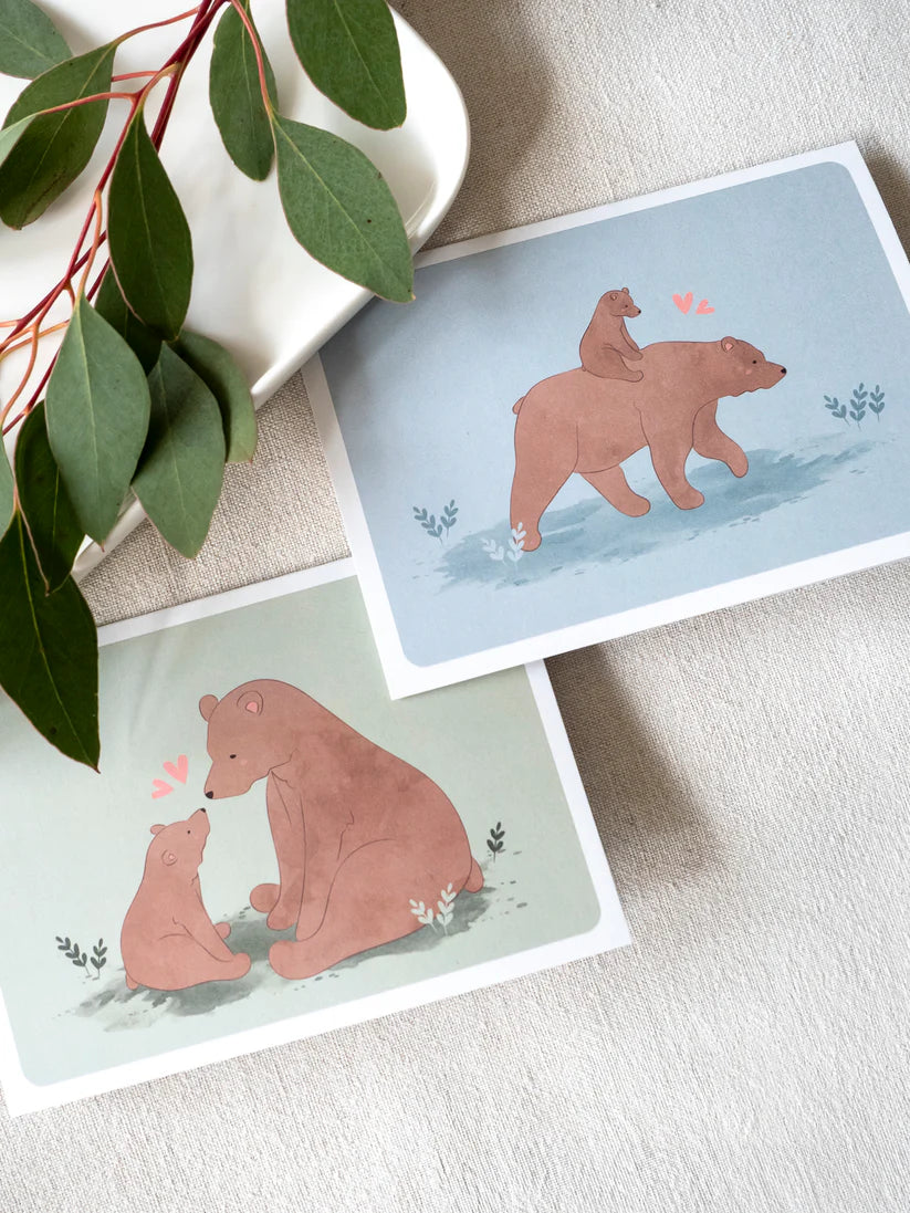Papa Bear card, 2-part card