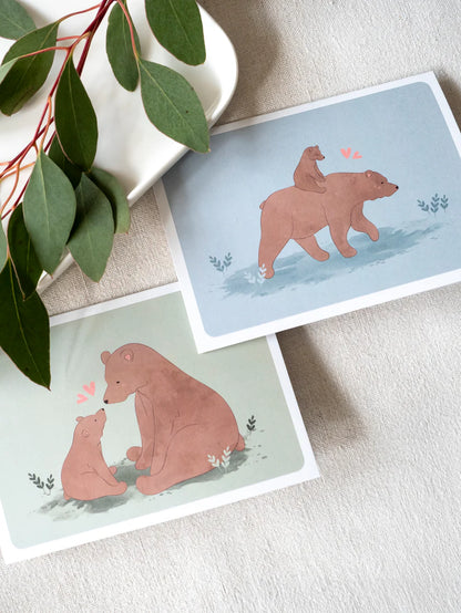 Papa Bear card, 2-part card