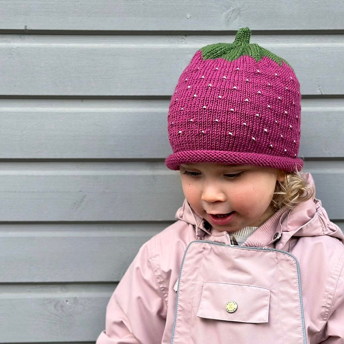 Vadelmapipo, 100 % merinovillaa (eri kokoja ja värejä)