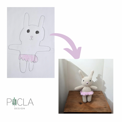 Self-designed plush toy, Plush toy from a drawing or photo (CUSTOM PRODUCT)
