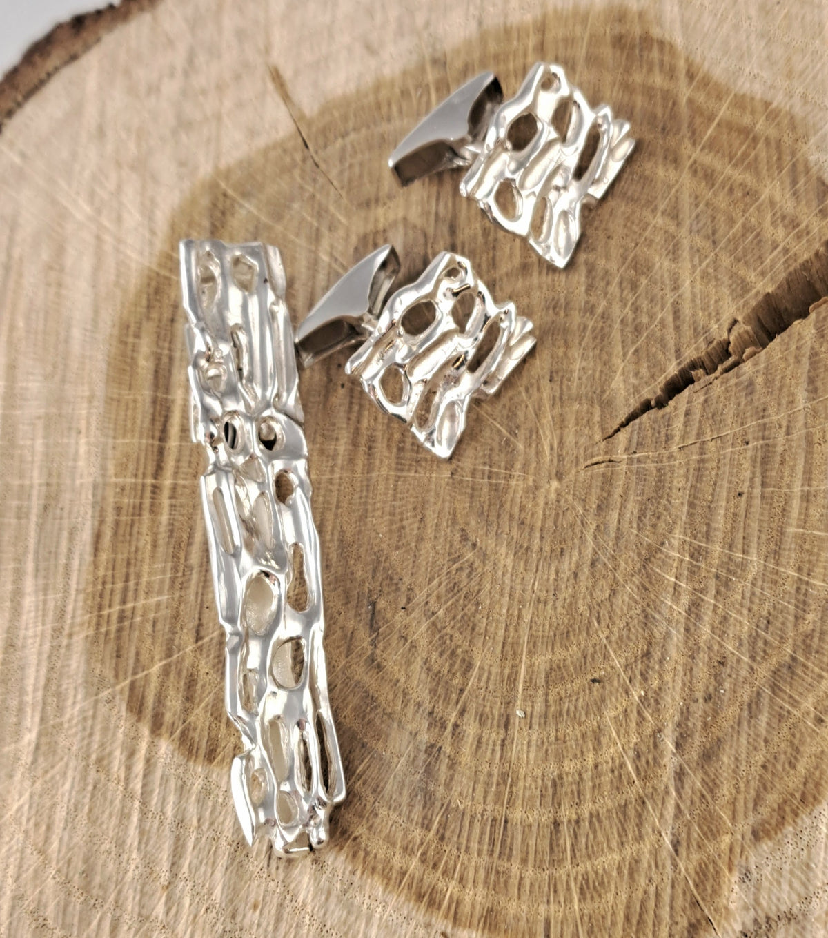 Jäävirta cufflinks, silver