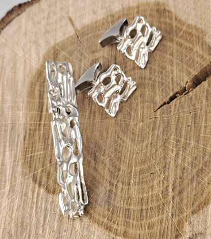 Jäävirta cufflinks, silver