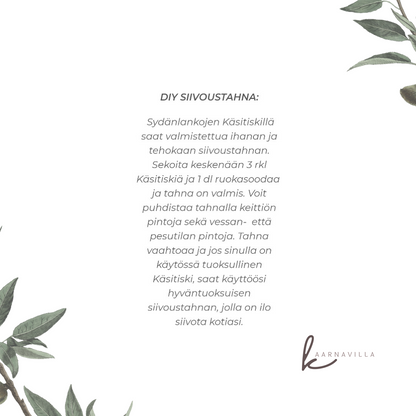 DIY ohjeet siivoustahnan tekoon