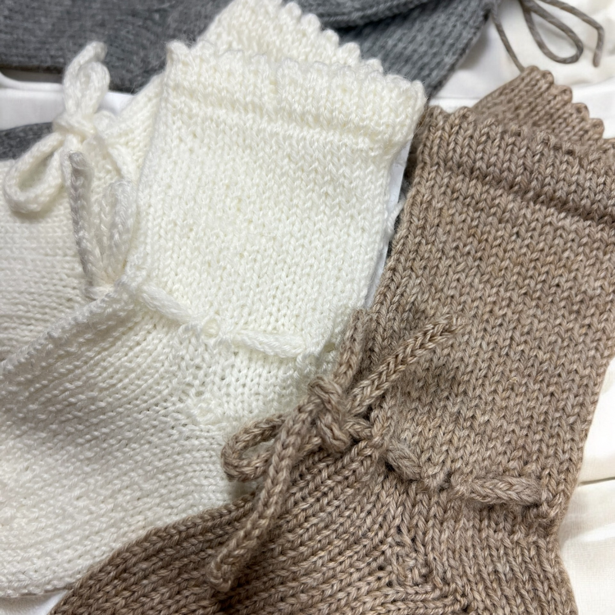 Linna merino wool blend socks, for baby/toddler (various colors and sizes)