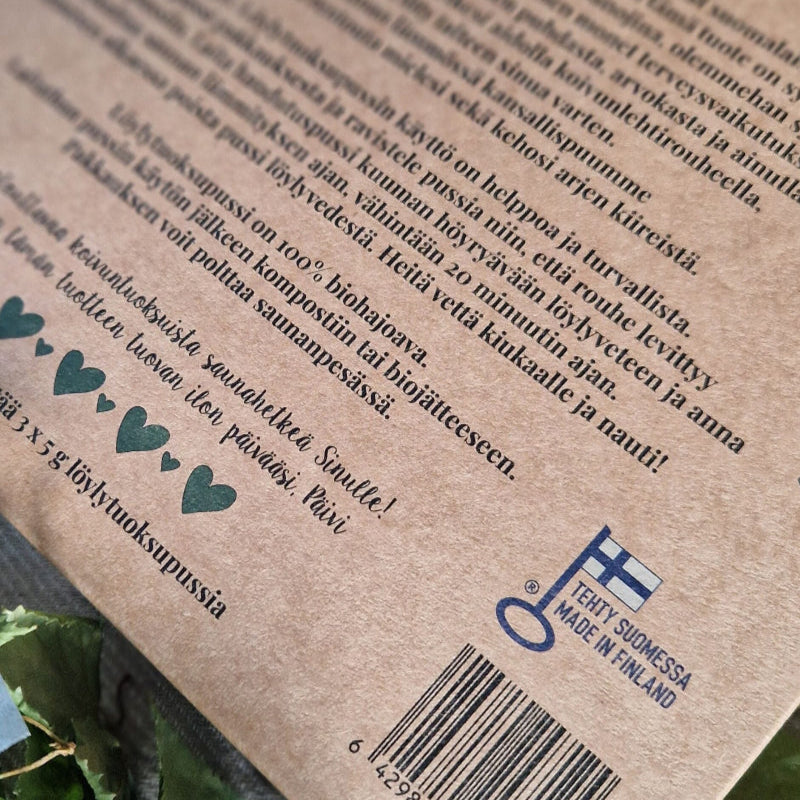 Löylytuoksupakkaus takaa