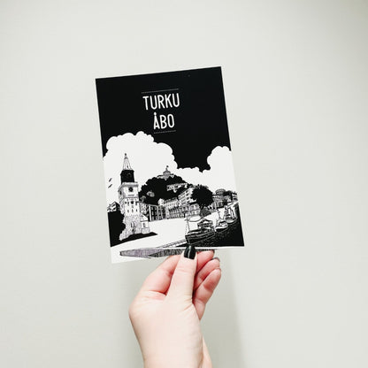 Mun Citi -postikortti Turku-teemalla