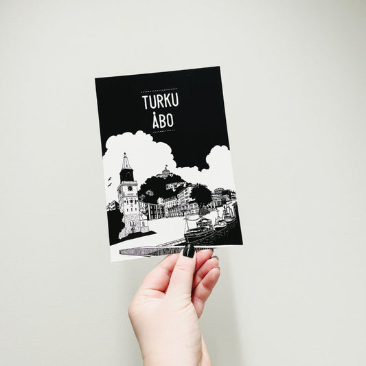 Mun Citi -postikortti Turku-teemalla