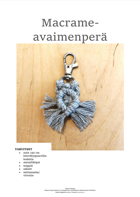 DIY-macrameavaimenperä-ohje