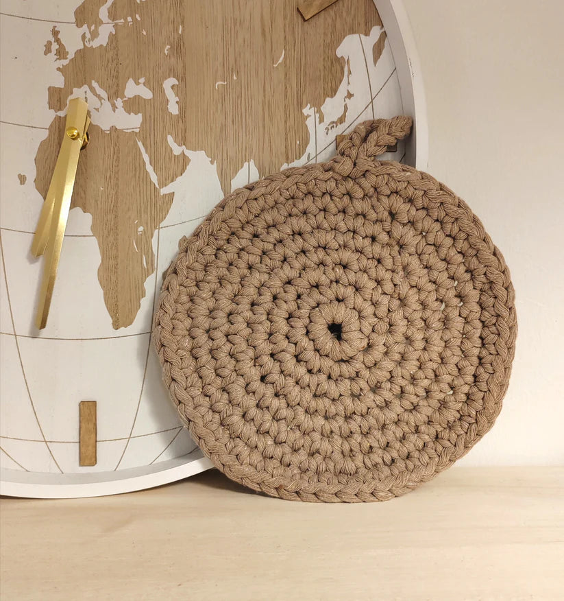 Pot holder, recycled cotton blend (various colors)