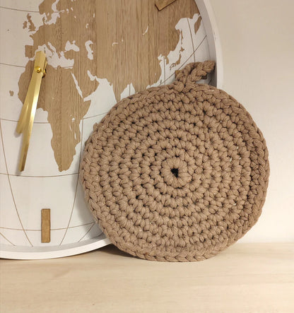 Pot holder, recycled cotton blend (various colors)