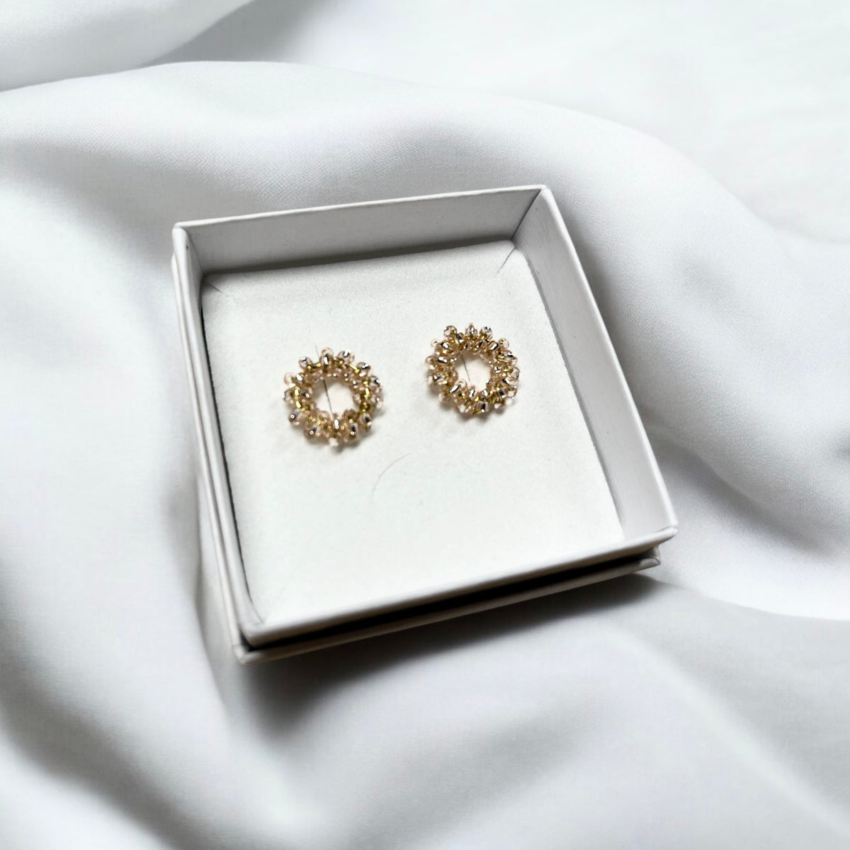 Lilli earrings, gold-plated brass (different colors)