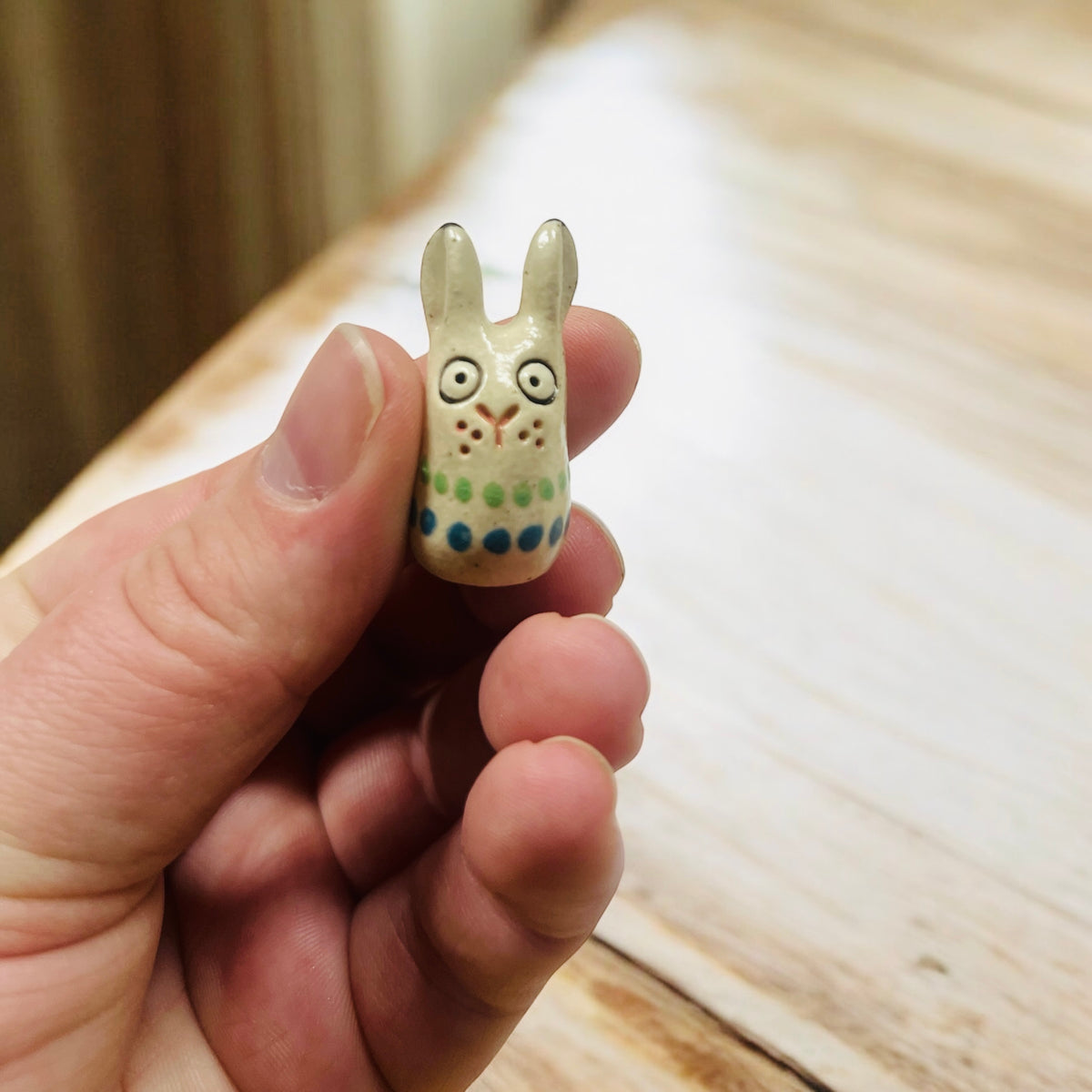 Bunny family minifigures, ceramic (various sizes)