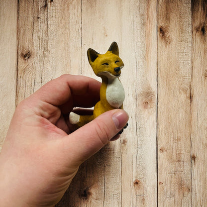 Fox figurine, ceramic