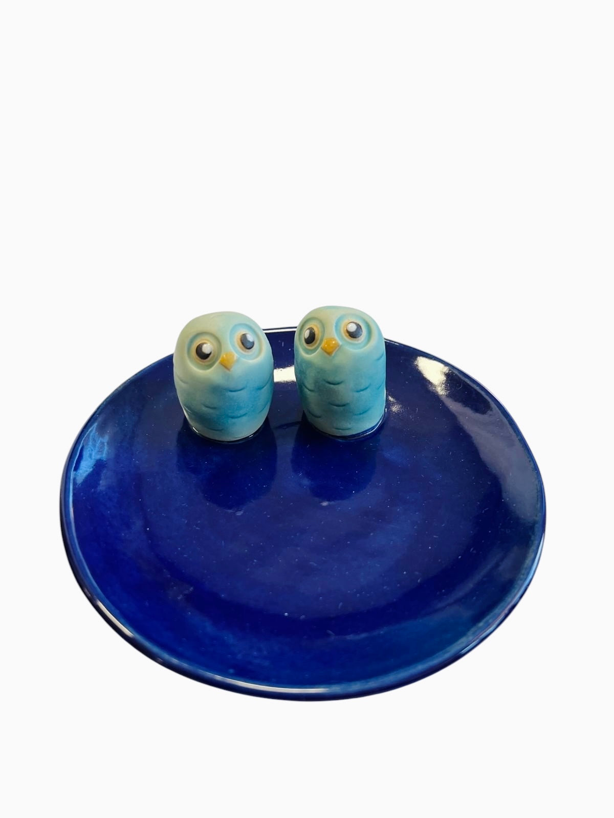 Owl coaster, ceramic (various colors)