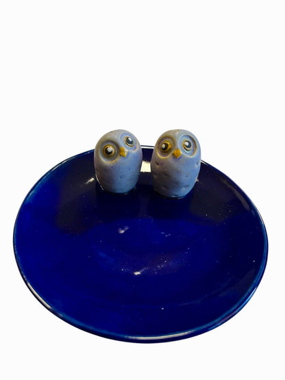 Owl coaster, ceramic (various colors)