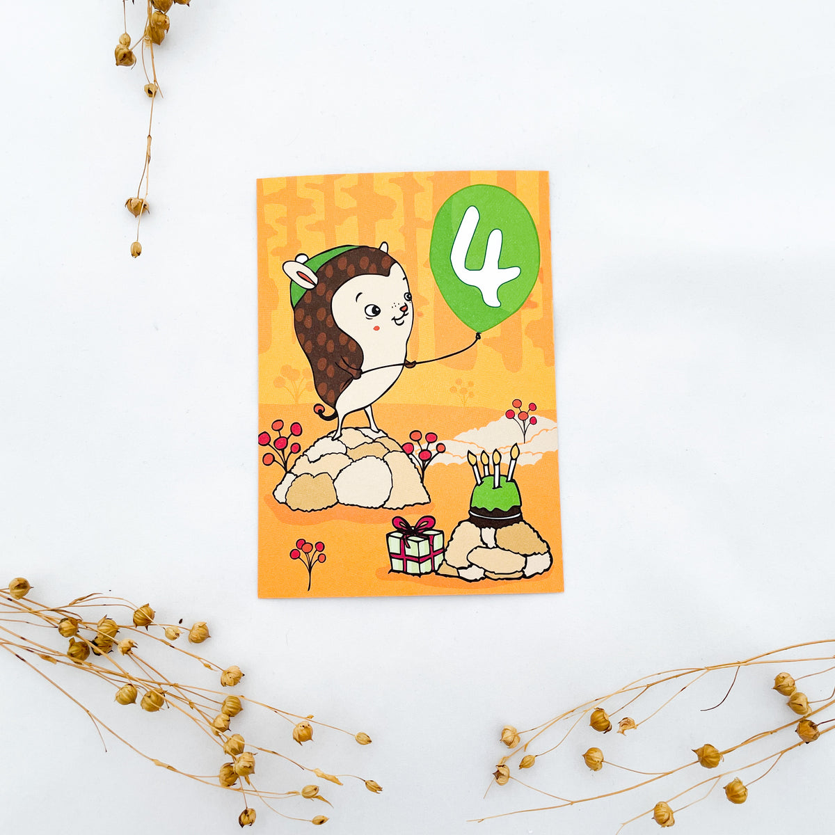 Birthday card, different numbers (1-6)