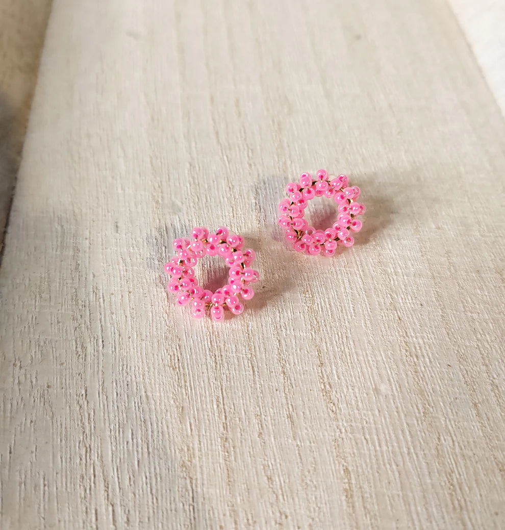 Lilli earrings, gold-plated brass (different colors)