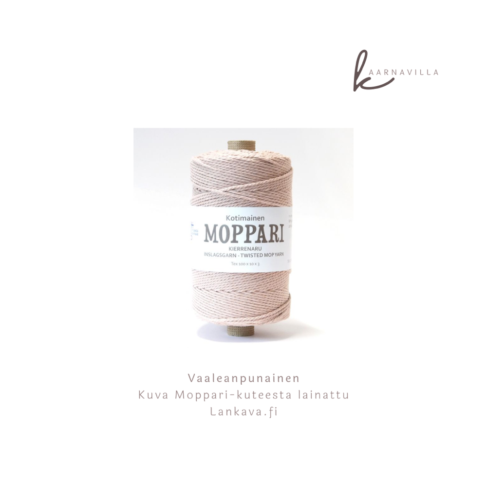 Macrame värivaihtoehdot vaaleanpunainen