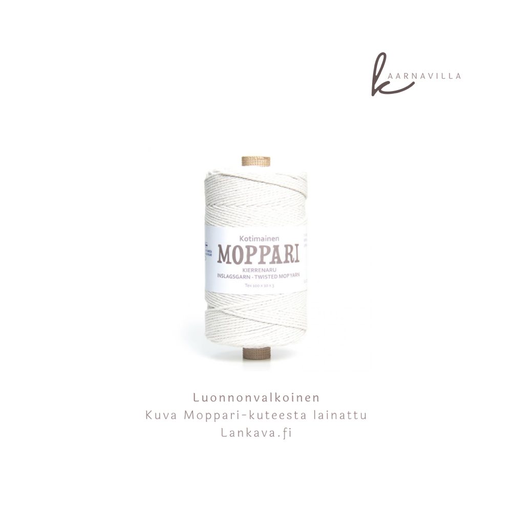 Macrame väri luonnonvalkoinen