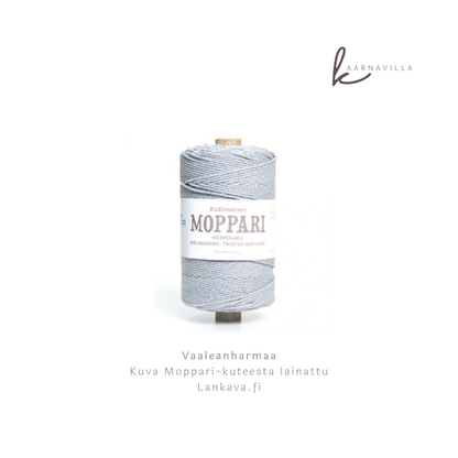 Macrame väri vaaleanharmaa Kaarnavillan verkkokaupassa