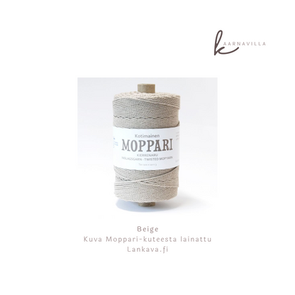 Diy macrame avaimenperä Kaarnavillan verkkokaupassa Beige