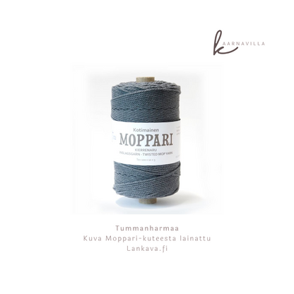Macrame tummanharmaa Kaarnavillan verkkokaupassa