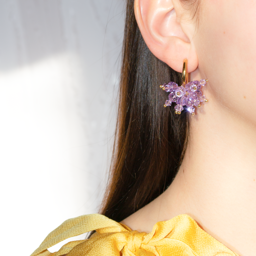 Lummililli crystal tassel violetti x Kaarnavilla 